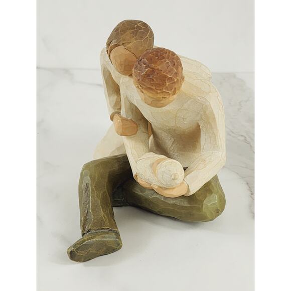 Willow Tree New Life Family Figurine 2000 Demdaco Nursery Decor 5" Resin Vtg - Picture 3 of 15